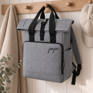 MAXI Rolltop Rucksack – personalisiert mit Namensstickerei